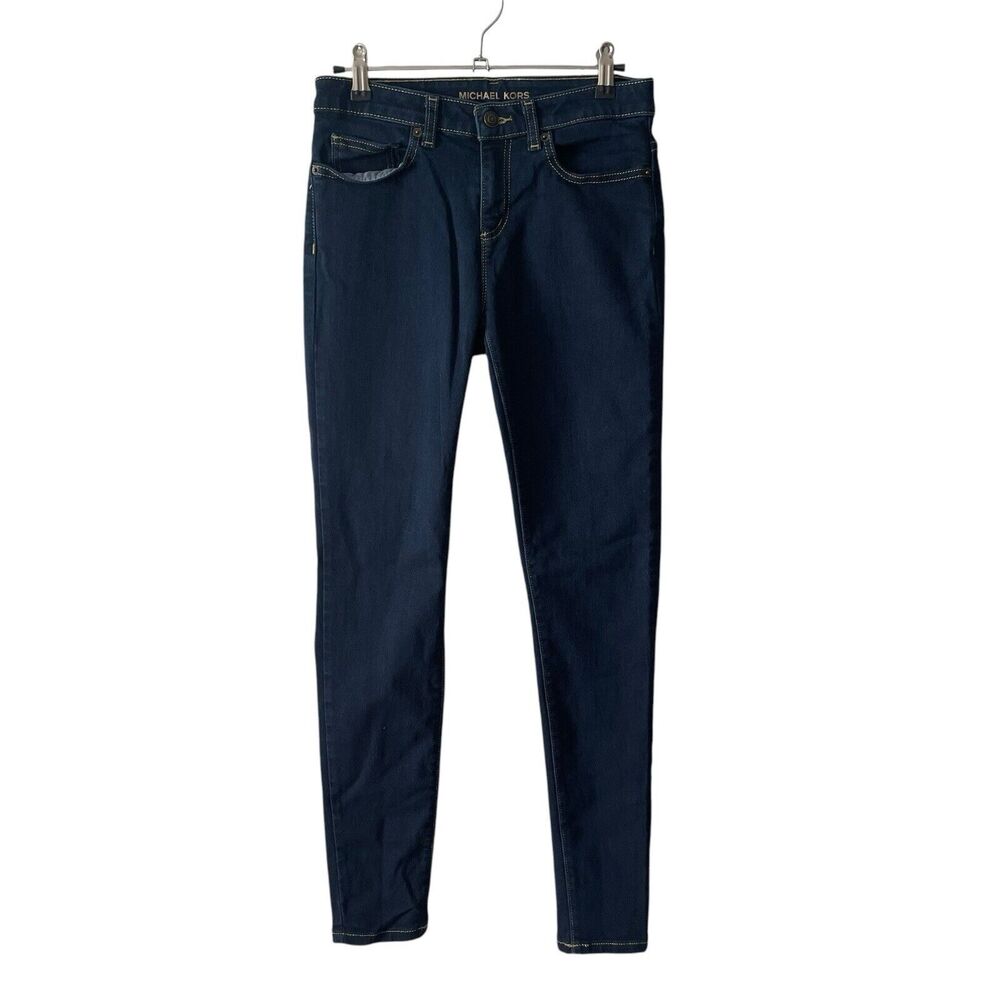 Michael Kors 4 Izzy Skinny Jeans Dark Blue Denim Stretch